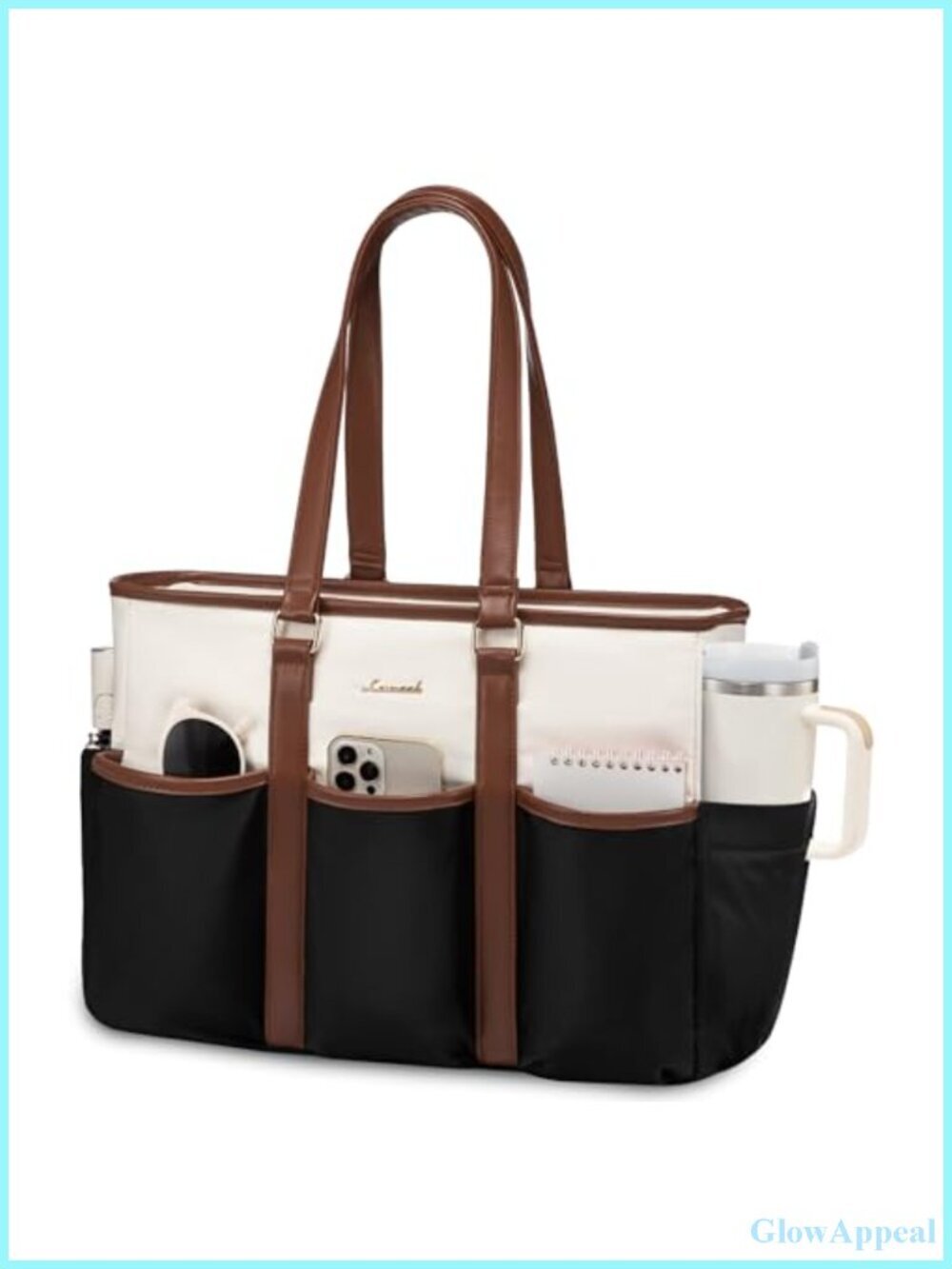 Multi-Pocket Laptop Tote Bag for Women Work Nurse Teacher Travel
